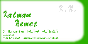 kalman nemet business card